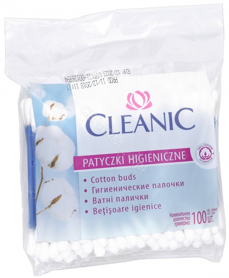 Cleanic HARPER Patyczki higieniczne Folia 100szt 702024