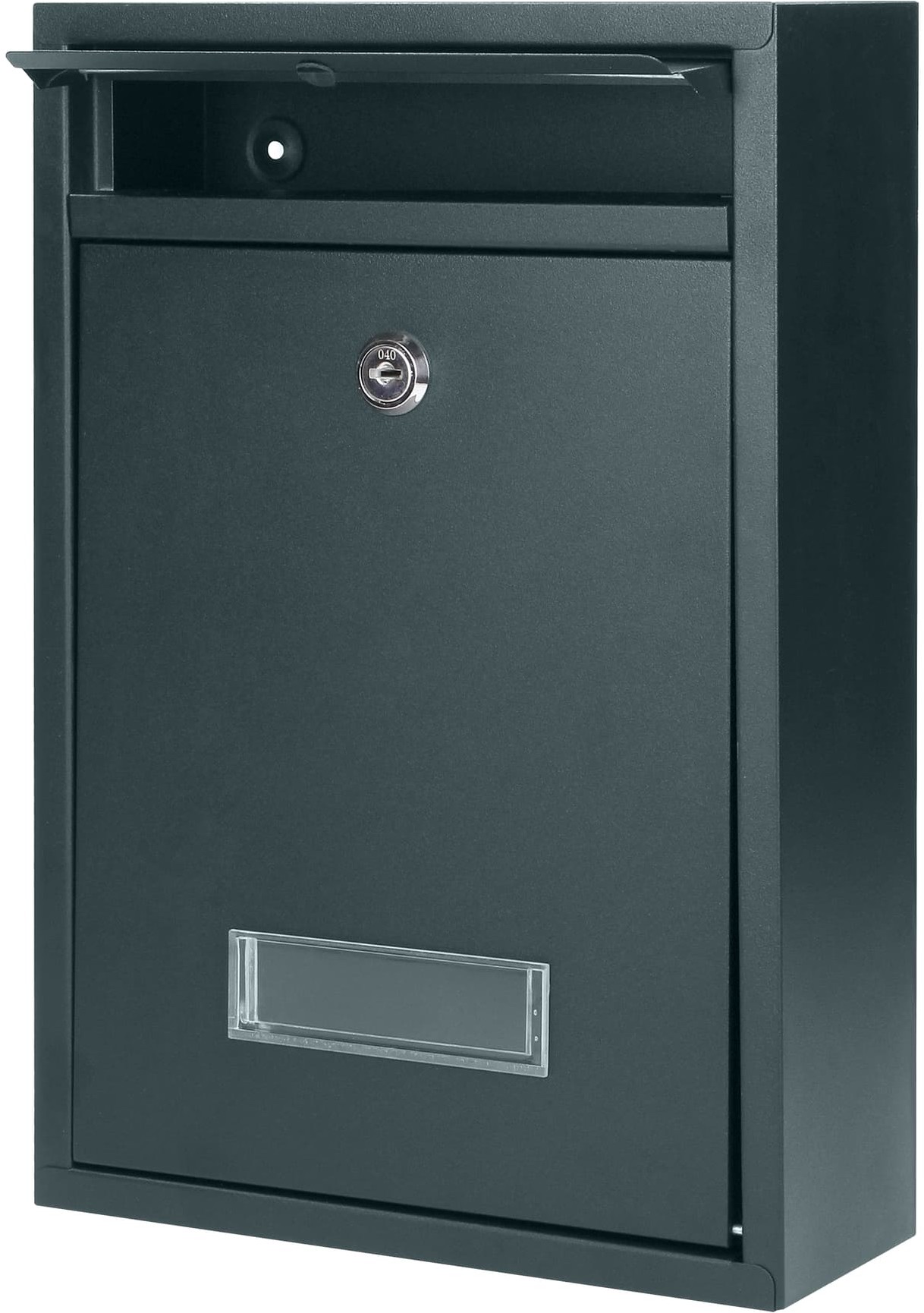 Orno Skrzynka na listy BALI z galwanizowanej stali mała z wizytownikiem antracyt