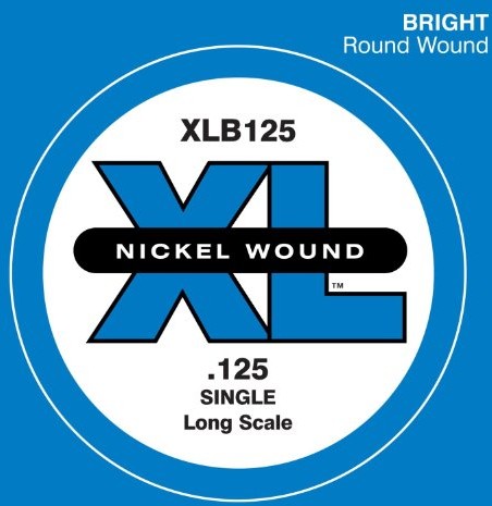 D'Addario XL 120  135 Bass Nickel Wound Single S125 XLB125