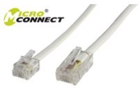 MicroConnect RJ11-RJ45 10 m M/M White MPK460