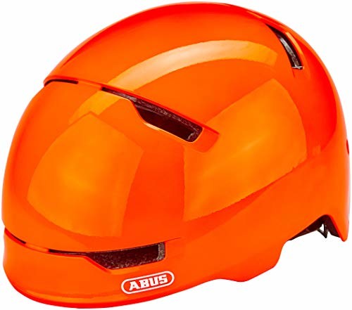 Abus SCRAPER 3.0 KID kask rowerowy, uniseks, Shiny Orange M 54 - 58