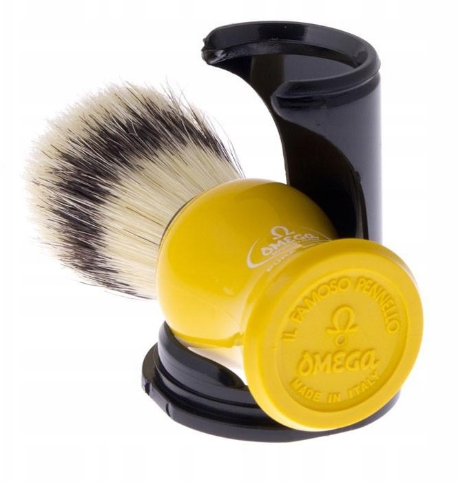 Omega Pędzel do golenia 80265 + ociekacz