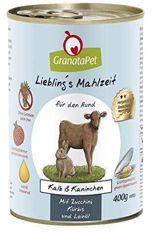 Liebling´s Mahlzeit Ulubiony LEDy posiłku na mokro podszewka cielęcej & królików, 6er Pack (6 X 400 G) 183802