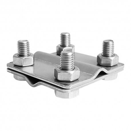 Elko-Bis Złącze krzyżowe 4-śrubowe uchwyt odgromowy STAL NIERDZEWNA M8 3508 1.1 NI