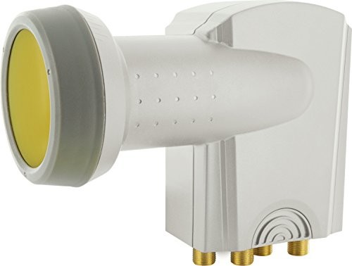 Schwaiger GmbH Schwaiger bardzo odporne na wysokie temperatury Sun Protect Quattro-LNB jasnoszary 4004005691849