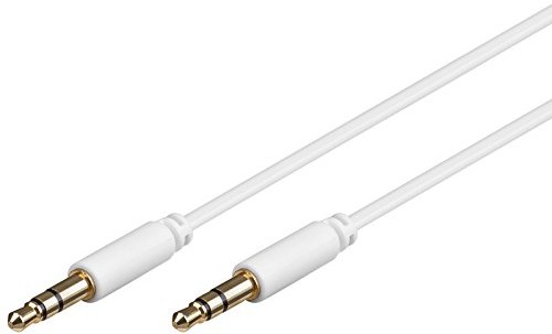 Goobay Kabel audio wideo 3,5 MM wtyczka stereo > 3,5 MM wtyczka stereo 3,0 m Biały, 1 szt. 69114