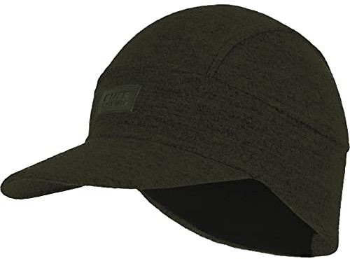 Buff Unisex's KHAKI wełniana czapka z merynosów wełniana, brązowa, jeden rozmiar 124120.854.10.00