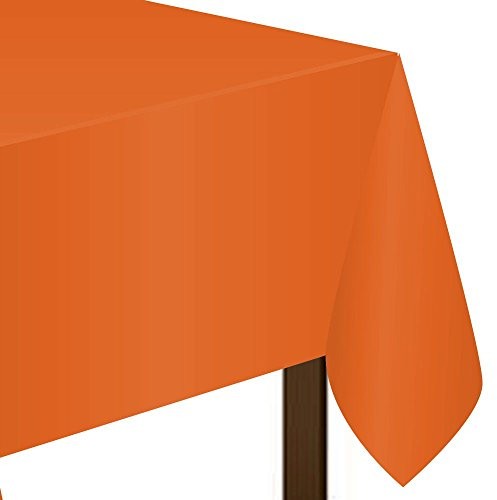 Amscan Jednokolorowy obrus 137 x 274 cm Pomarańczowy 77015.05