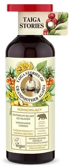 Pierwoje Reszenie Receptury Babuszki Receptury Babuszki Taiga Stories WzmacniajÄ
cy naturalny balsam do wĹosĂłw chrzan pospolity i modrak abisyĹski 500ml