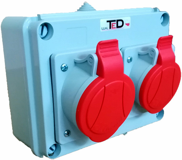 Rozdzielnica budowlana 16A+32A erbetka gniazda