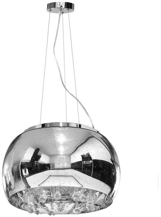 Decorativi Lampa szklana chrom COSMOS krople wody z prześwitami 50cm 520 Decorativi 520