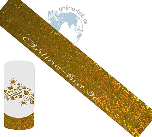 online-hut Folia transferowa złoty brokatowy hologram 2