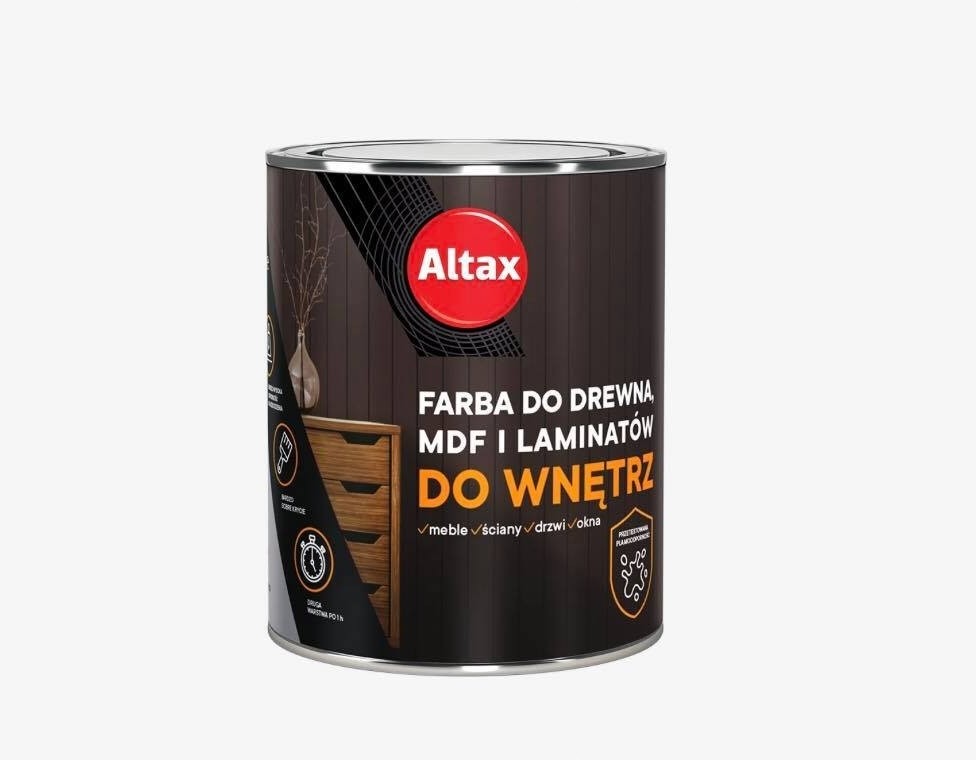 Altax Farba Renowacyjna Drewno 0,75l Biały Półmat