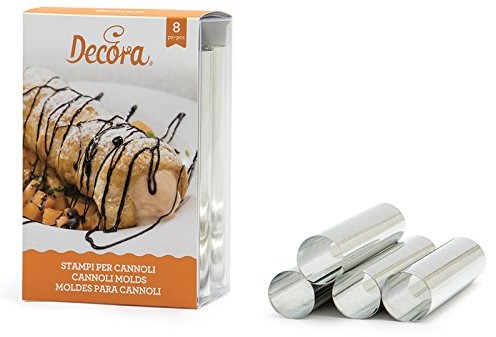Decora 0060210 cannoli-kształt, normalny, metalowa 2 x 12 cm 8 sztuki 0060210