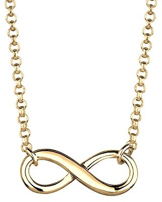 Elli Goldhimmel Infinity 0110872414-38 naszyjnik damski z wisiorkiem, ze srebra próby 925, 38 cm, srebro, złoto 0110872414_38