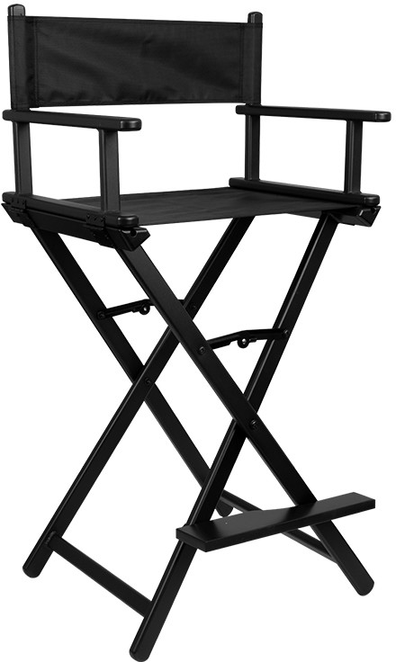 ACTIVESHOP Krzesło do makijażu alu czarne P133430
