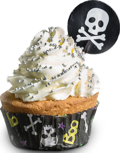 Silikomart Papilotki do muffinów Skull 24 szt. 70.171.01.0063