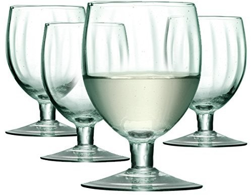 LSA Mia kieliszki do wina, recyklingowi w odpowiedzialny sposób [], 350 ML, przyjazny dla środowiska, 4 sztuki G784-13-988