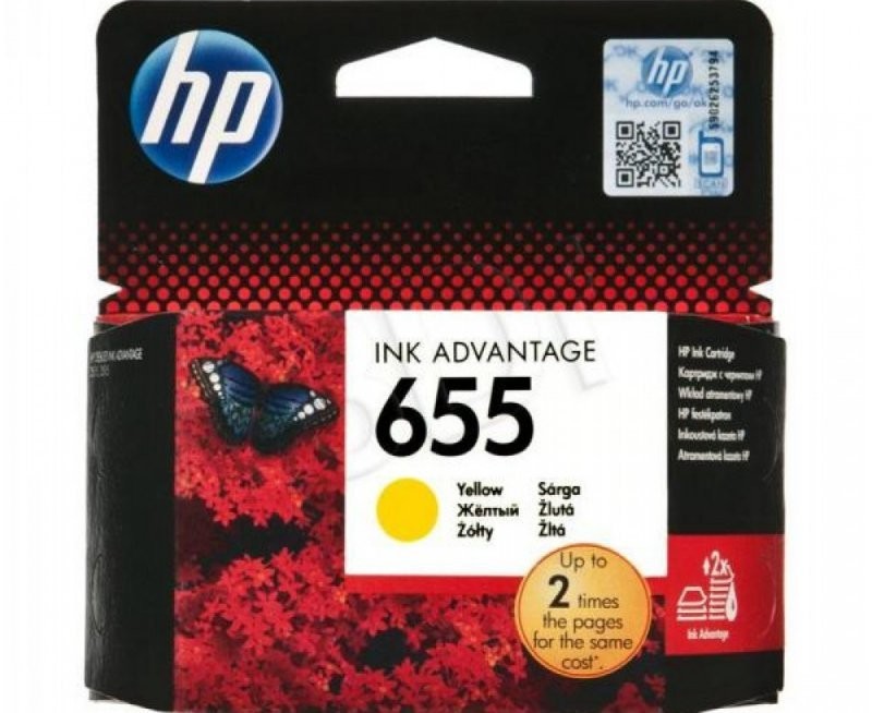 HP HP Tusz nr 655 CZ112AE Yellow 600str