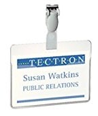 Durable -tabliczka na dowód osobisty dla gości, 25 sztuki, 60 X 90 MM, przezroczysta 814719