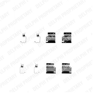 DELPHI Zestaw akcesoriów, klocki hamulcowe LX0313