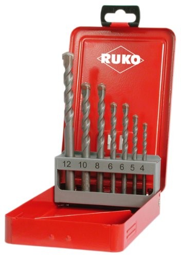 Ruko 205256 zestaw wierteł udarowych, 7-częściowy w kasecie z blachy stalowej 205256