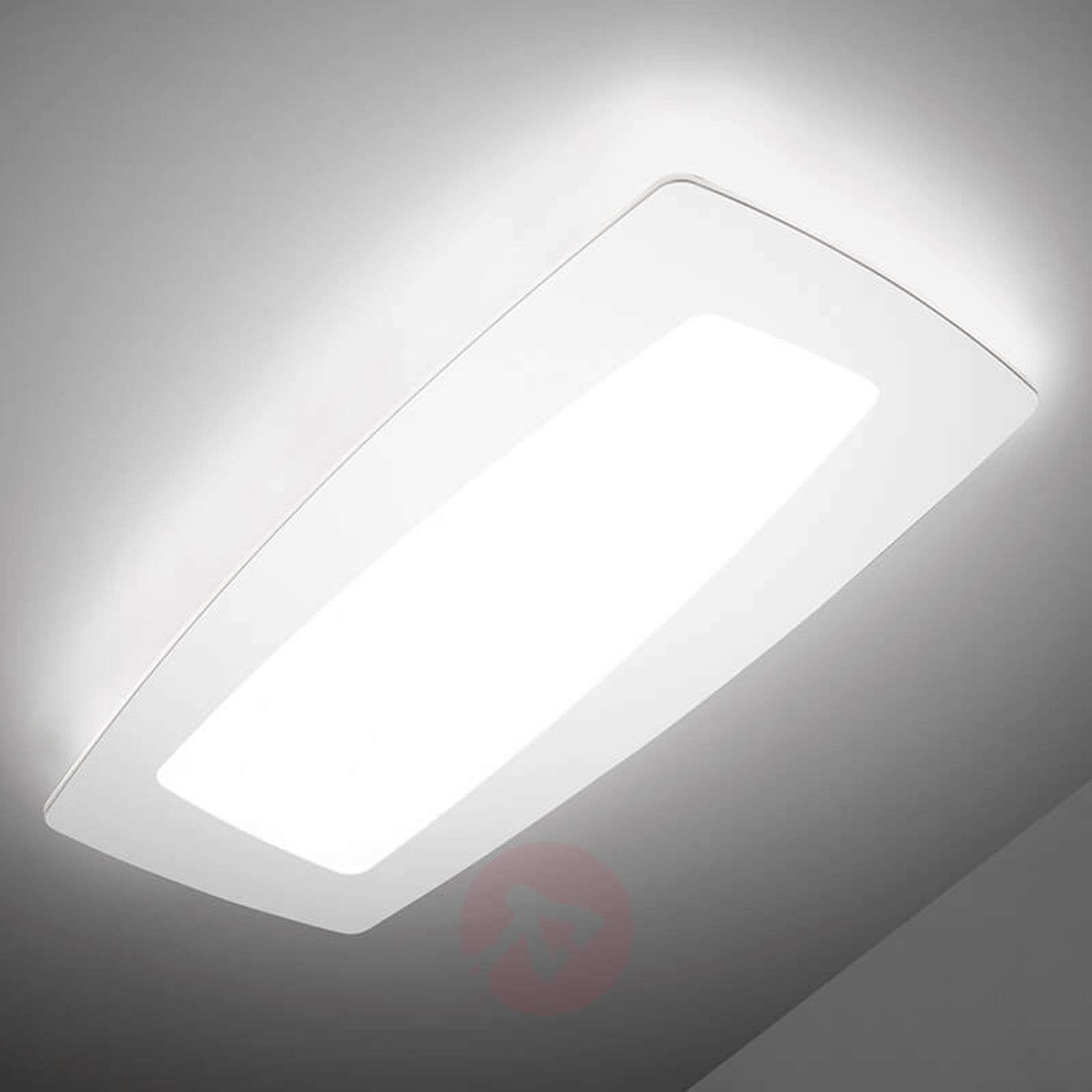 Sforzin Biała lampa sufitowa LED Debra Rettangolo 65 cm