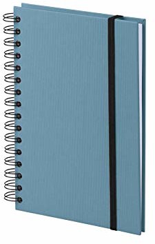 Rössler Rössler 1875452151 - S.O.H.O. Wire-O notatnik z gumowym ściągaczem, DIN A5, Denim 187545151
