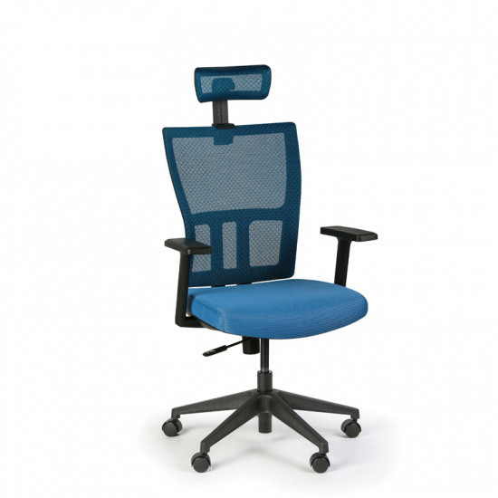 B2B Partner Krzesło biurowe AT, niebieskie 459092