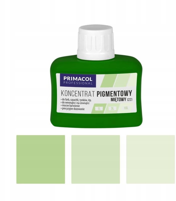 Primacol pigment do farb i tynków 80ml miętowy