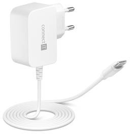 Connect IT Ładowarka do sieci inWallz Snake USB-C 2,4A CWC-1070-WH) Biały