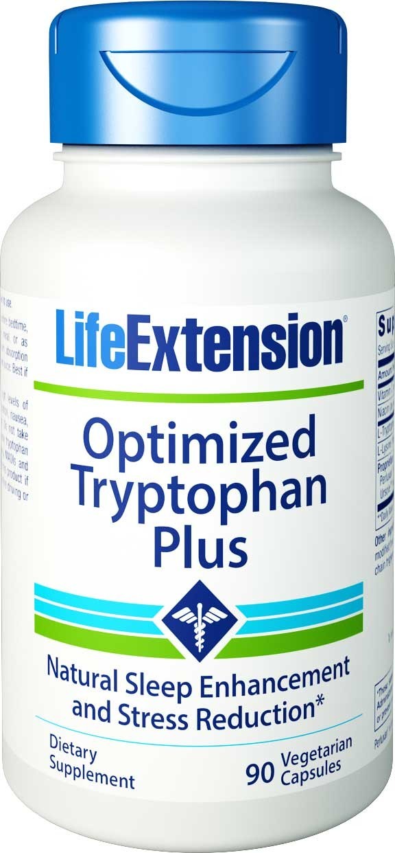 Life Extension Optymalizowany Tryptofan Plus, 90 kaps.