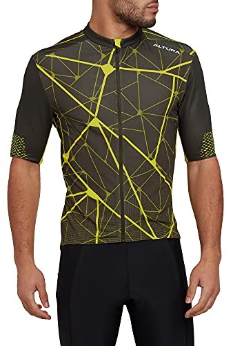 Altura Altura Męska koszulka z krótkim rękawem, oliwkowa/limonka, XL AL25MICONS1-OL-XL