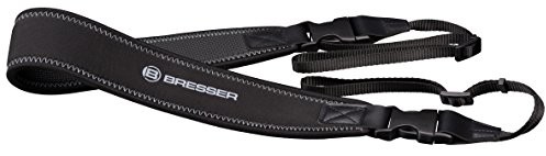 Bresser Exclusive pasek do noszenia na pilocie i aparacie o grubości 6 mm, antypoślizgowa wyściółka z zamknięciem Quick-Release