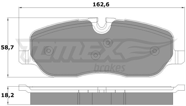Tomex BRAKES Zestaw klocków hamulcowych, hamulce tarczowe BRAKES TX 17-71 TX 17-71