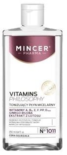 Mincer Pharma Vitamins Philosophy tonizujący płyn micelarny No.1011 250ml 49276-uniw