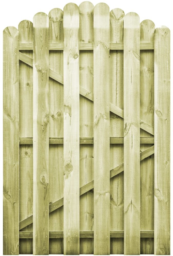Furtka z łukiem, impregnowane drewno sosnowe FSC, 100 x 150 cm