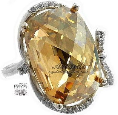 Swarovski Arande Special Pierścionek Golden Srebro 3197139497