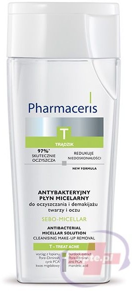 Dr Irena Eris Pharmaceris T SEBO-MICELLAR Antybakteryjny płyn micelarny do oczyszczania i demakijażu twarzy i oczu 200ml