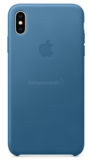 Apple iPhone XS Max Leather Case szary błękit (MU642WB/A)