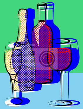 Eric Scherrer Fototapeta czerwony, nowoczesny, streszczenie, szkło, bar