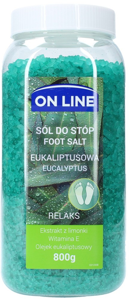 On Line Sól do stóp Eukaliptus 800 g