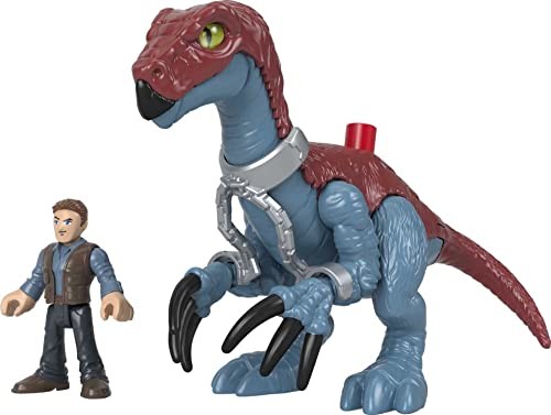 Fisher Price Imaginext Imaginext Jurassic World 3 Terizinozaur i Owen Zabawka dla dzieci GVV63 GVV63