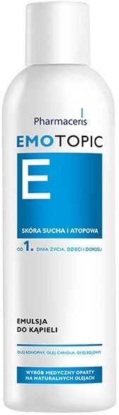 Dr Irena Eris Pharmaceris E EMOTOPIC emulsja do kąpieli 400ml + szampon kojący 125ml GRATIS