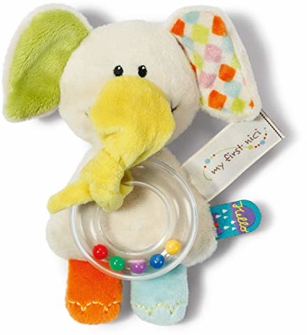 NICI 39712 ring grzechotka słoń dundi