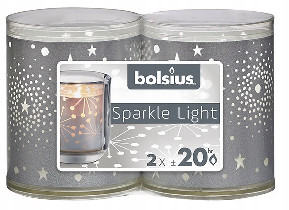 Bolsius Wkład do świecznika Sparkle Light 2