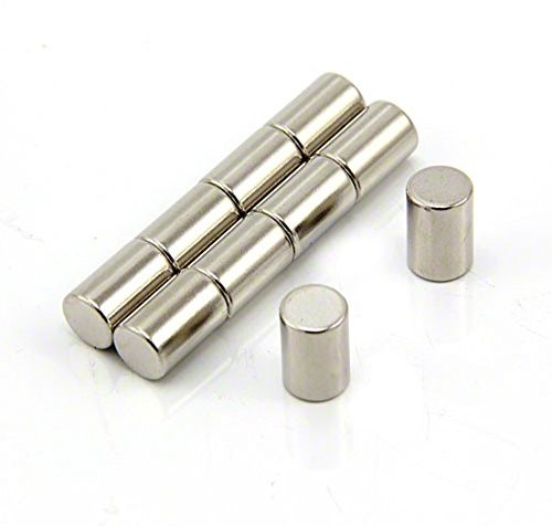 first4magnets Magnes Expert 8 mm średnicy x 12 mm grubości N42 magnes neodymowy - 2,6 kg ciągnięcie (10 szt.) F812-10