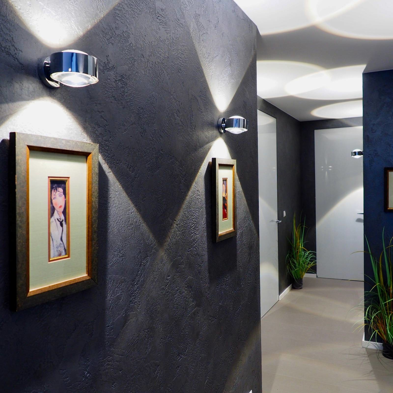 Top Light Puk Maxx Wall, LED, soczewki przezroczyste, chrom