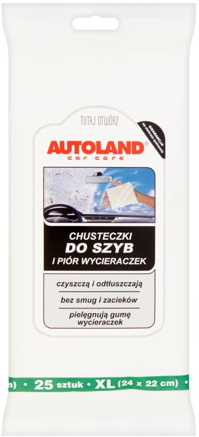 Autoland Chusteczki preparat do czyszczenia szyb 117100199