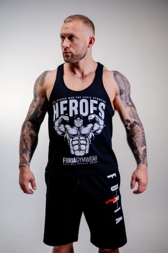 Furia Tank top Heroes czarny męski